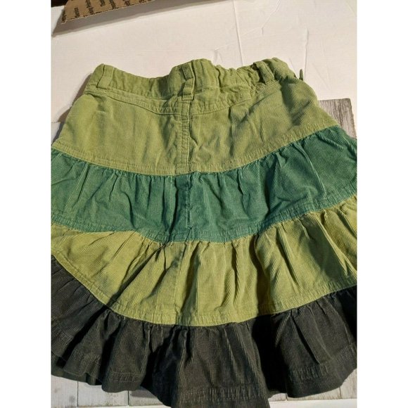 Children's Place Tiered Green Skirt Size 5 Adjustable Waist Girls - Picture 3 of 5